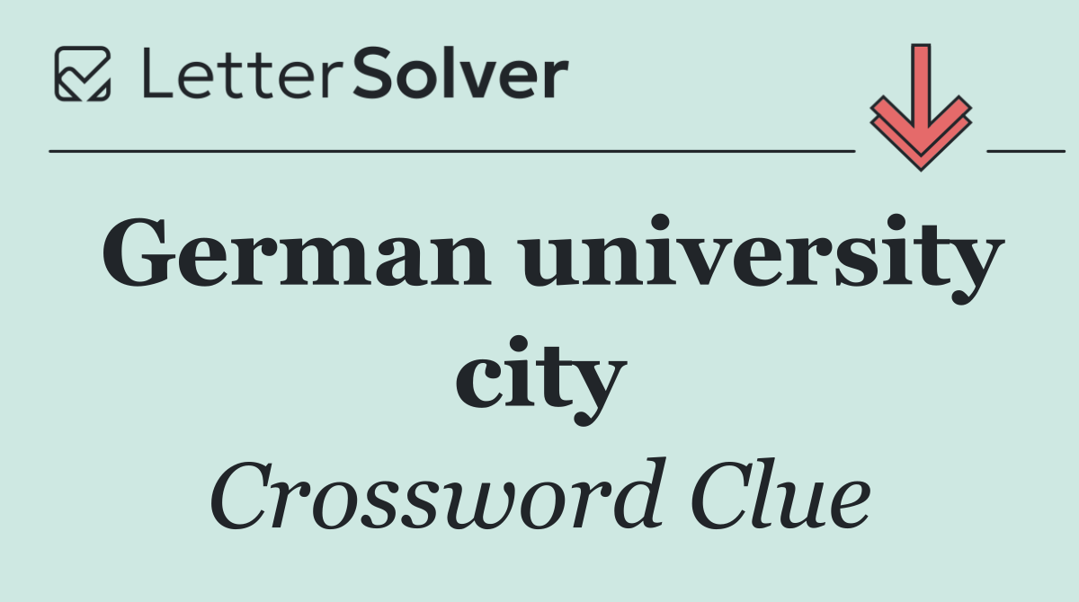 German university city