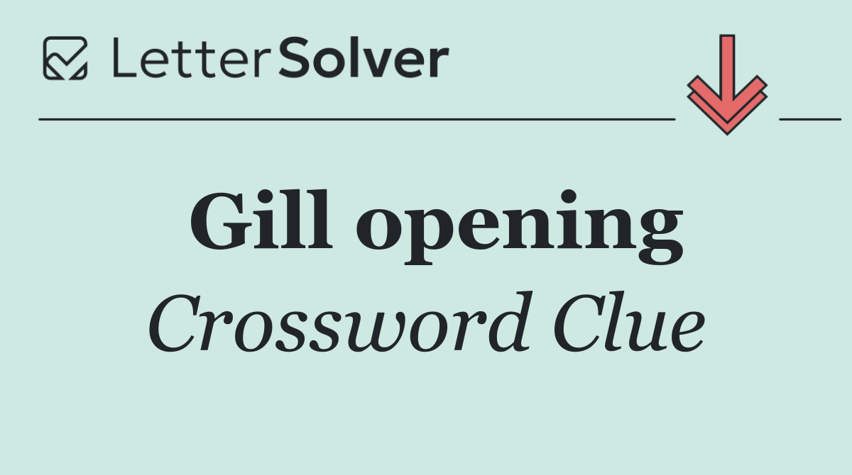 Gill opening