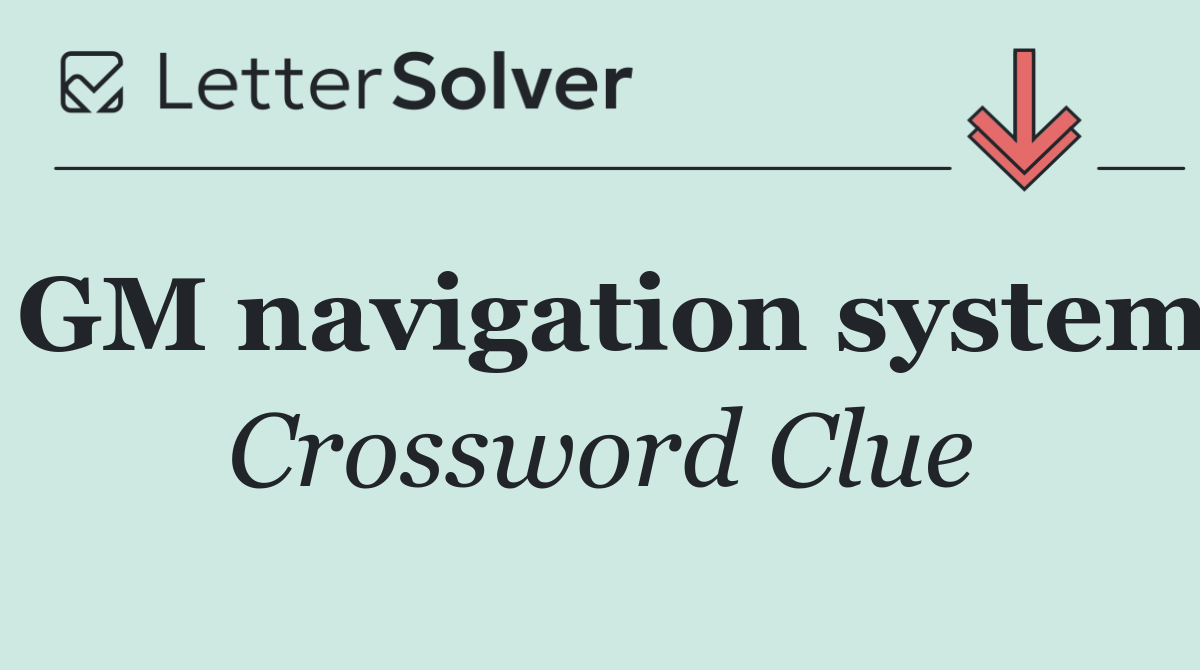 GM navigation system