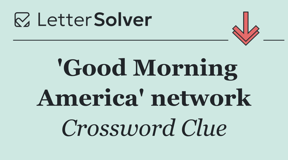'Good Morning America' network
