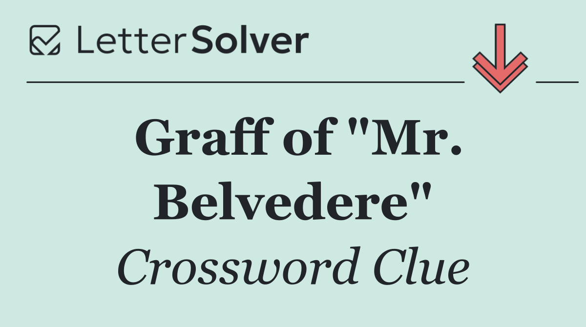 Graff of "Mr. Belvedere"