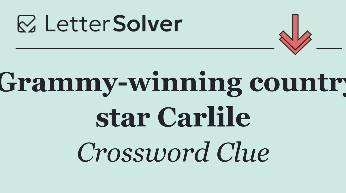 Grammy winning country star Carlile