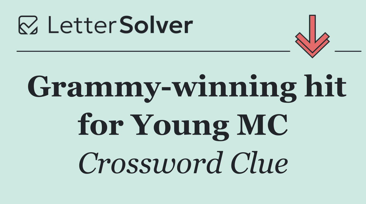 Grammy winning hit for Young MC