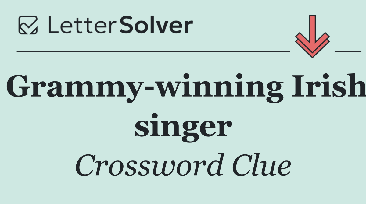 Grammy winning Irish singer