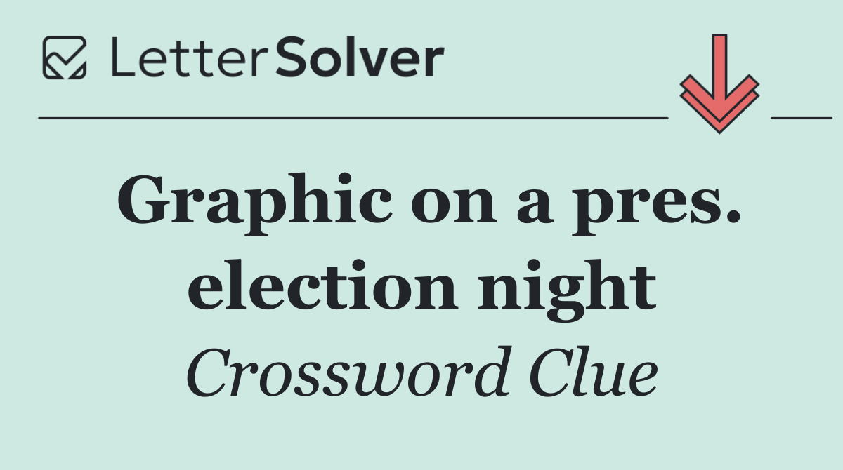 Graphic on a pres. election night