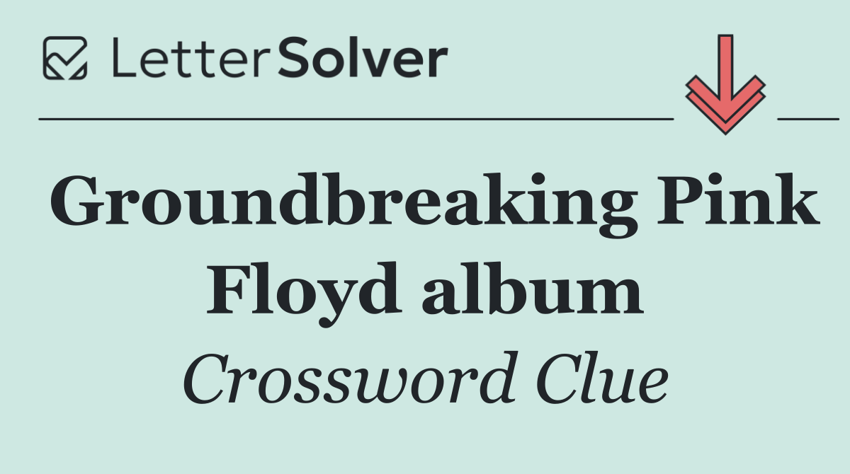 Groundbreaking Pink Floyd album