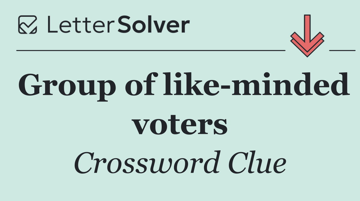 Group of like minded voters