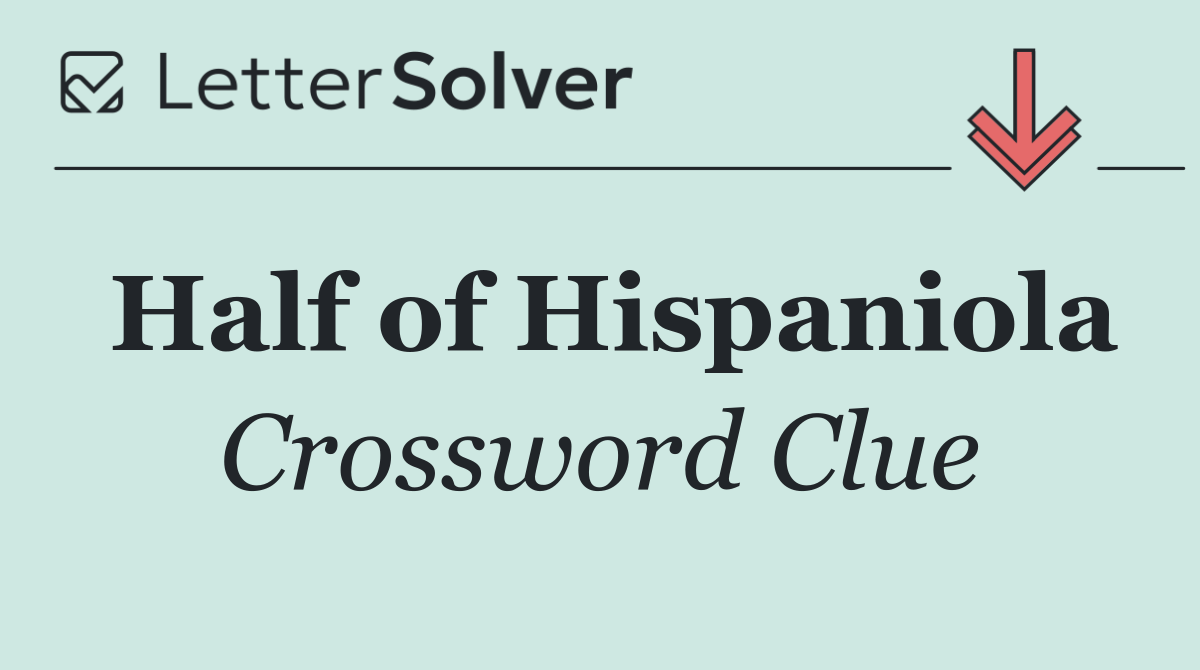 Half of Hispaniola
