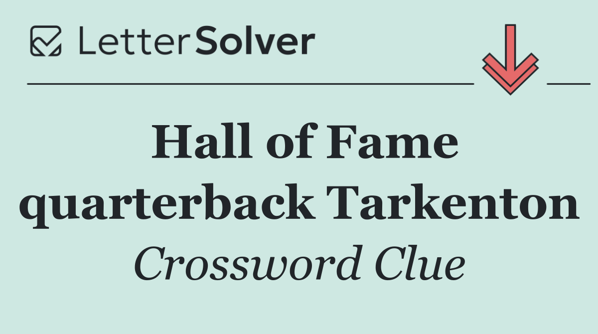 Hall of Fame quarterback Tarkenton