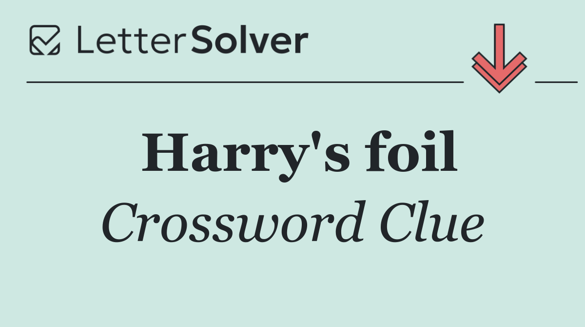 Harry's foil