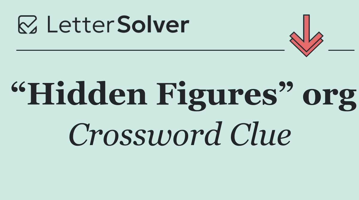 “Hidden Figures” org