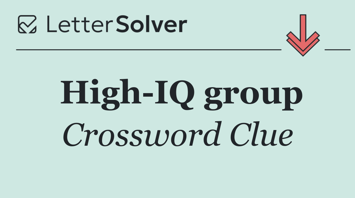 High IQ group