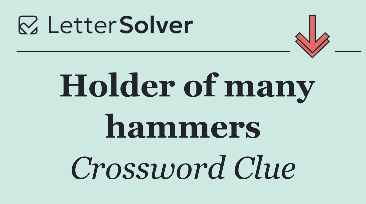 Holder of many hammers