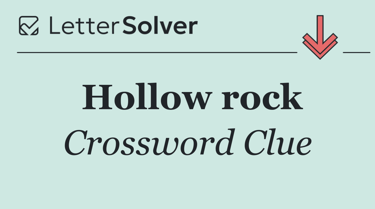 Hollow rock