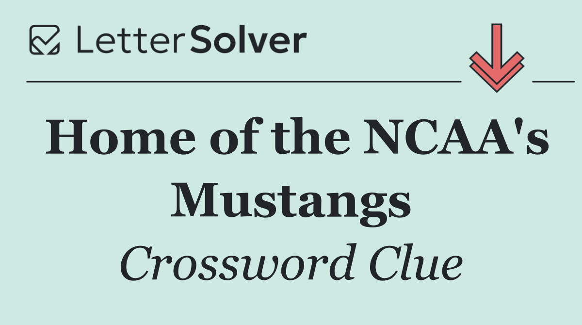 Home of the NCAA's Mustangs