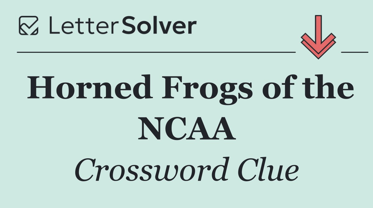 Horned Frogs of the NCAA