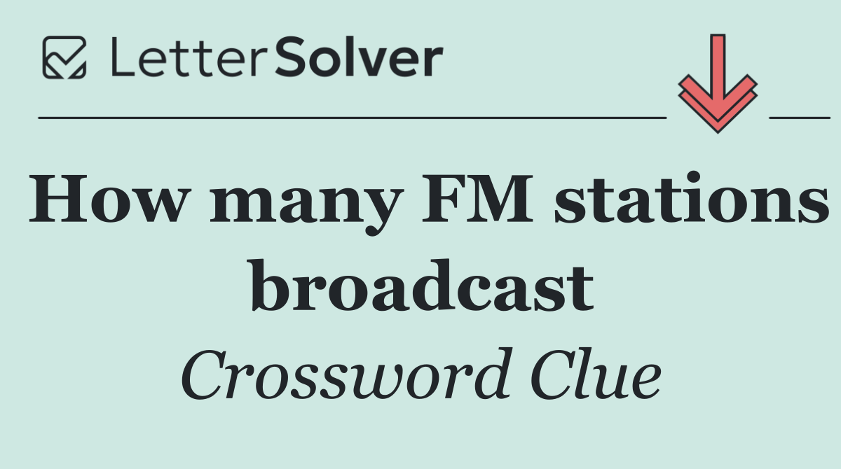 How many FM stations broadcast