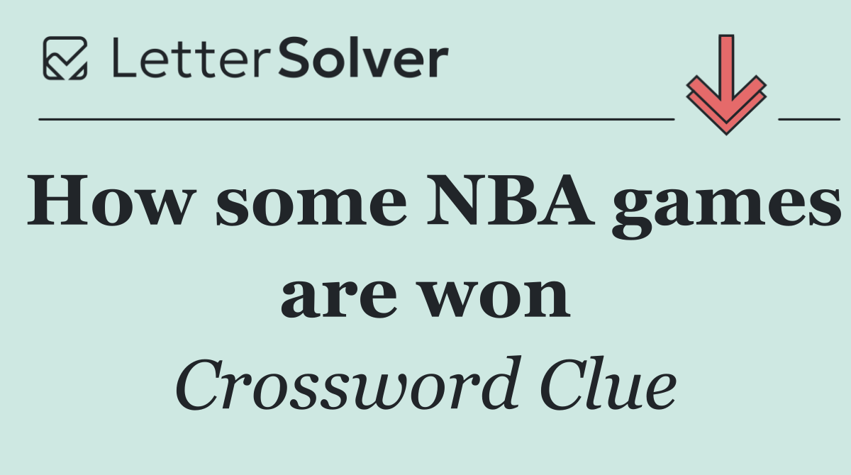How some NBA games are won