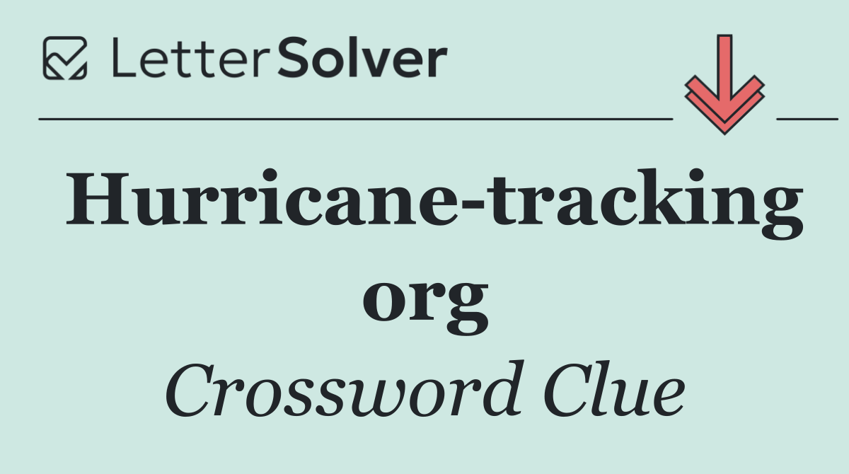 Hurricane tracking org