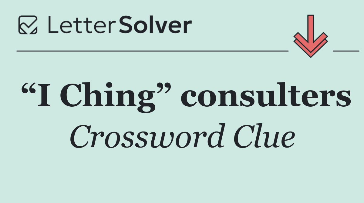 “I Ching” consulters