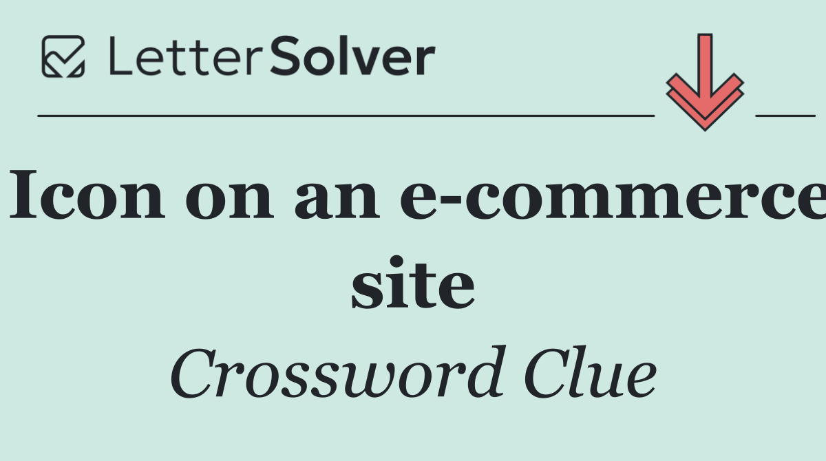 Icon on an e commerce site