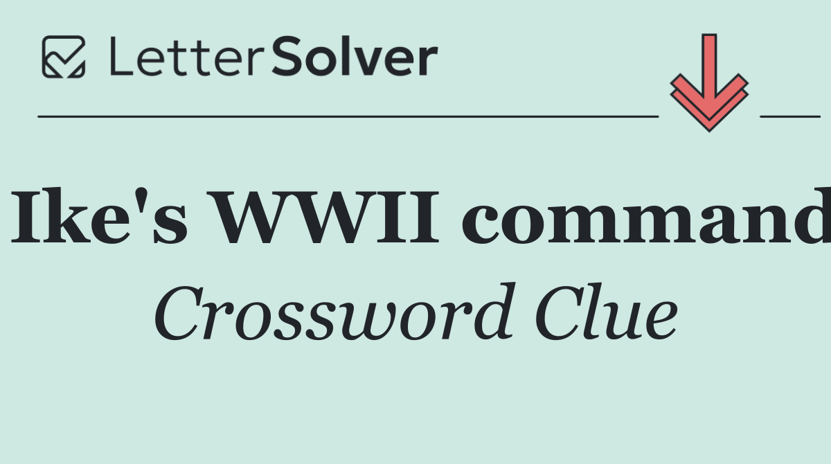Ike's WWII command