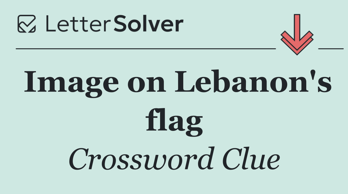 Image on Lebanon's flag