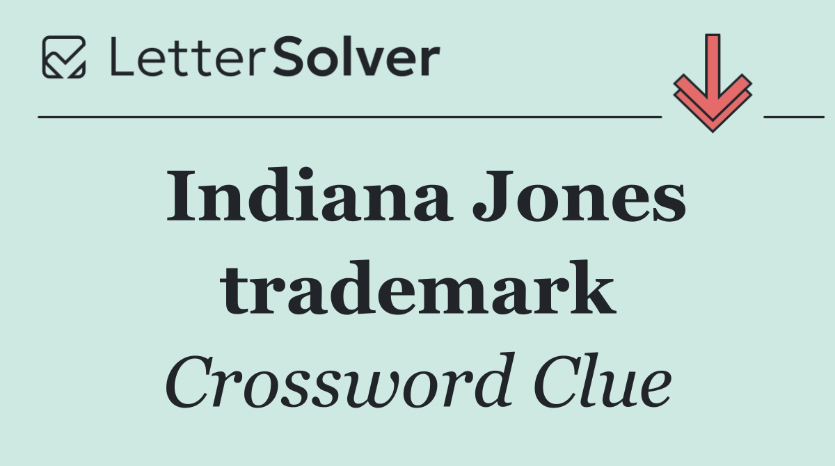 Indiana Jones trademark