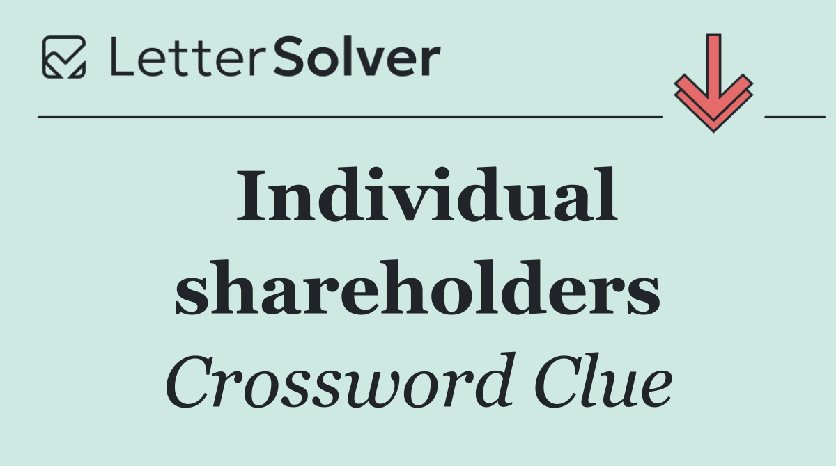Individual shareholders