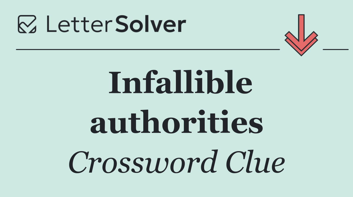 Infallible authorities