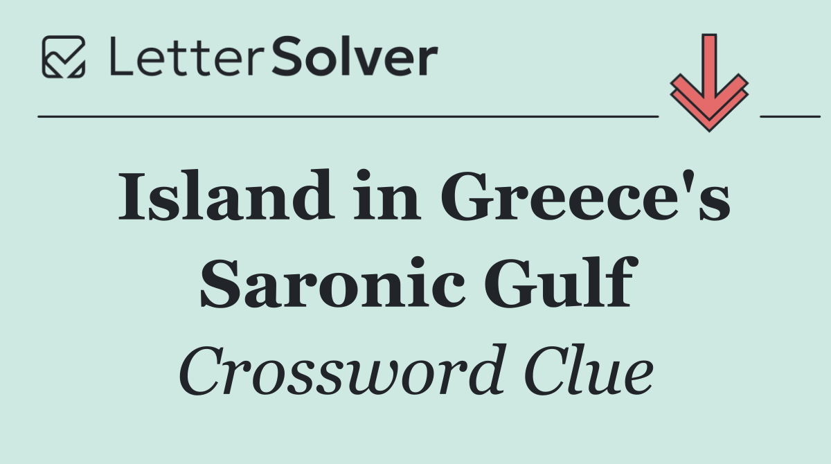 Island in Greece's Saronic Gulf