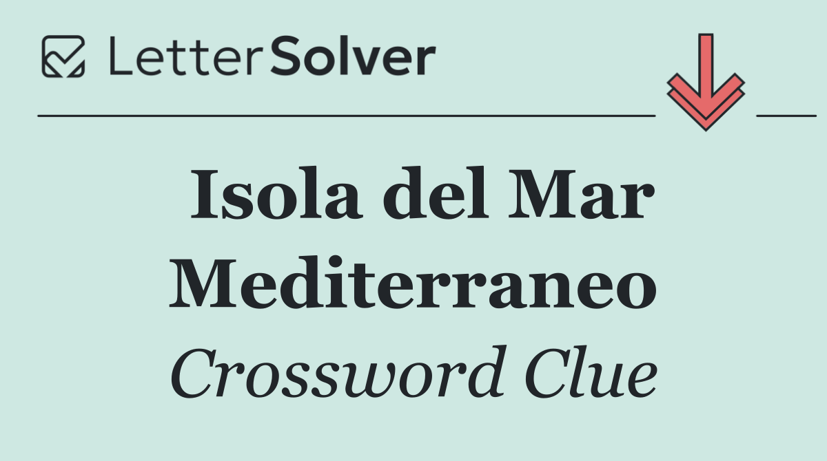 Isola del Mar Mediterraneo