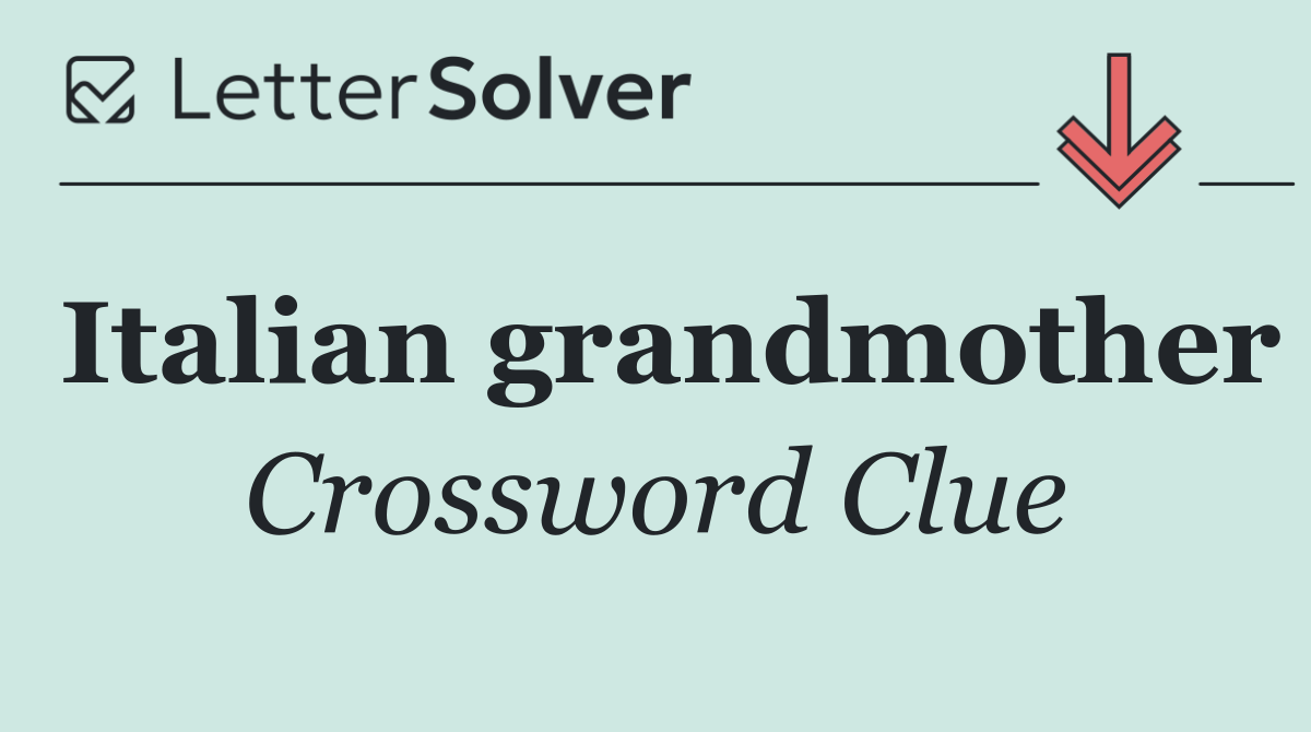Italian grandmother