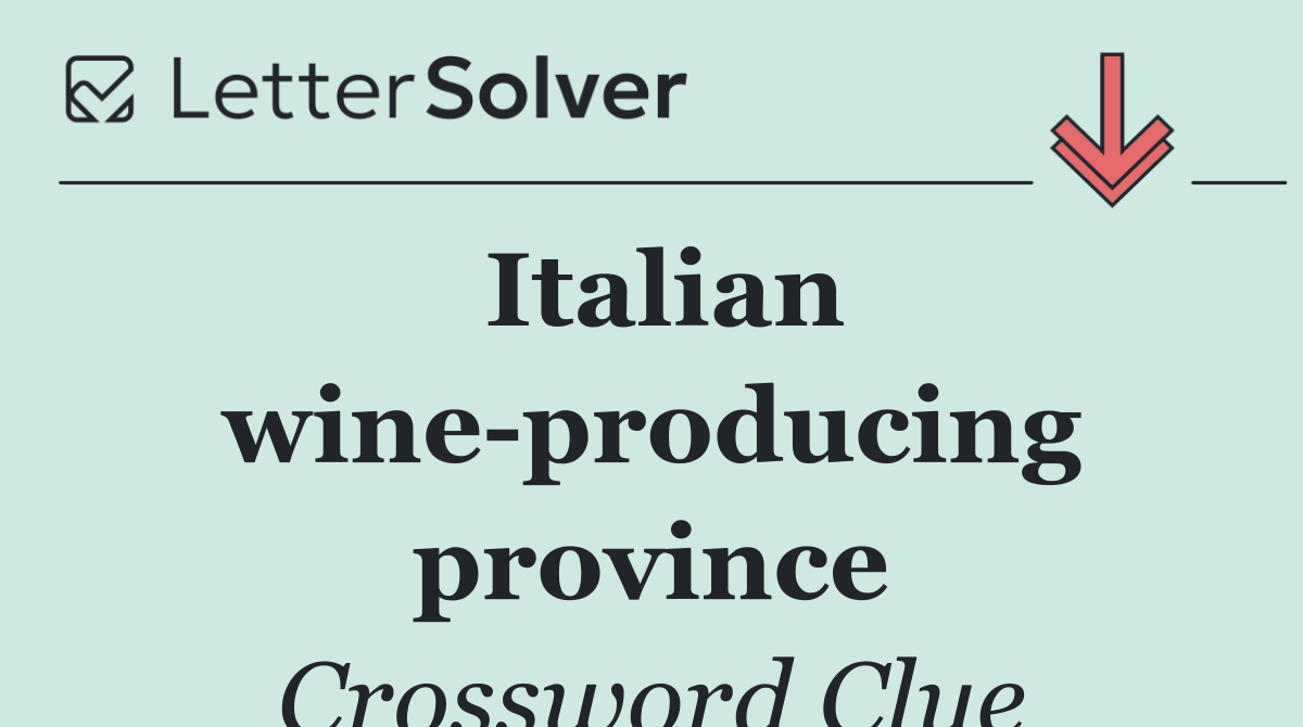 Italian wine producing province