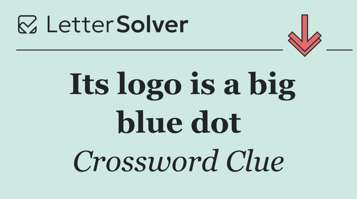 Its logo is a big blue dot