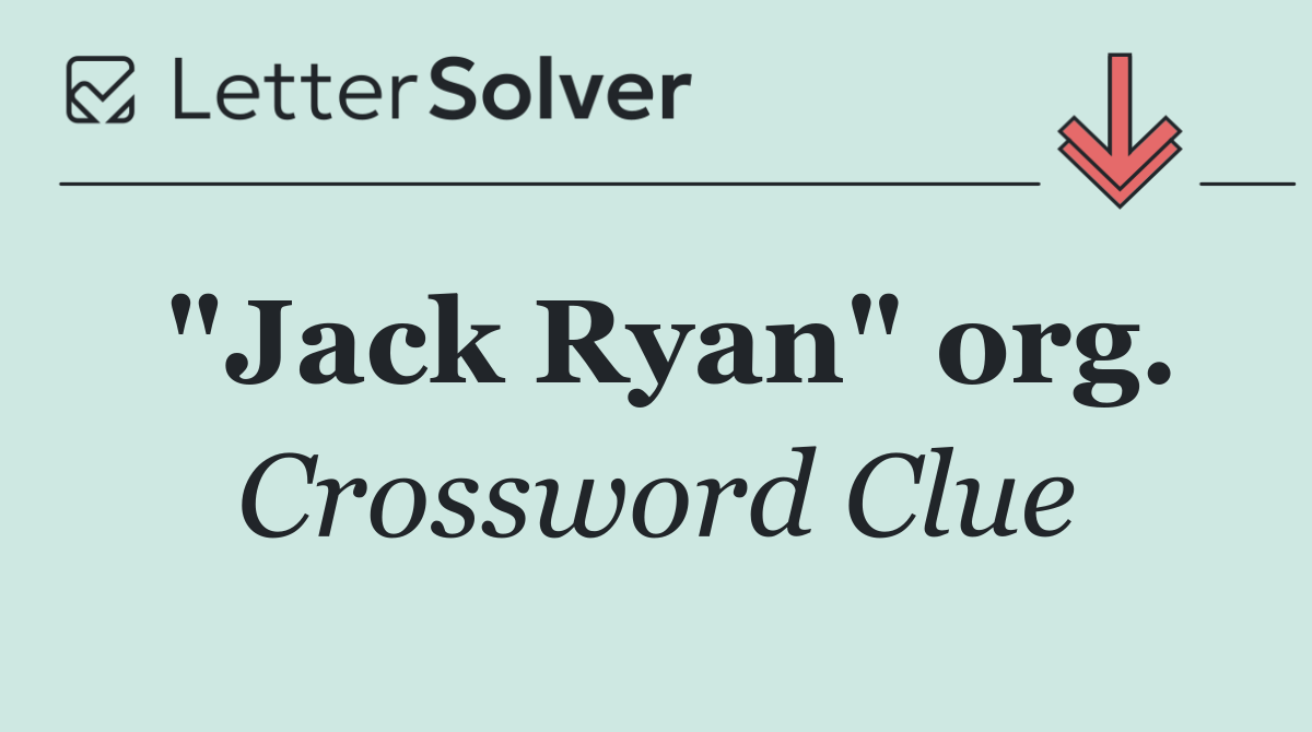 "Jack Ryan" org.