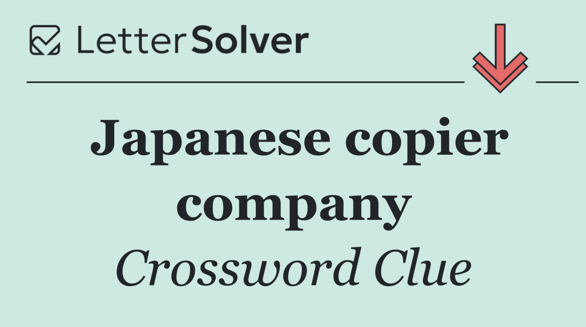 Japanese copier company