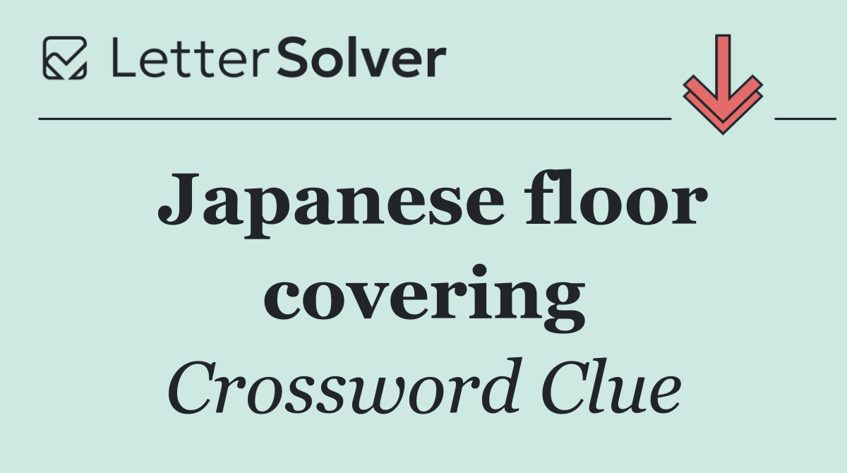 Japanese floor covering