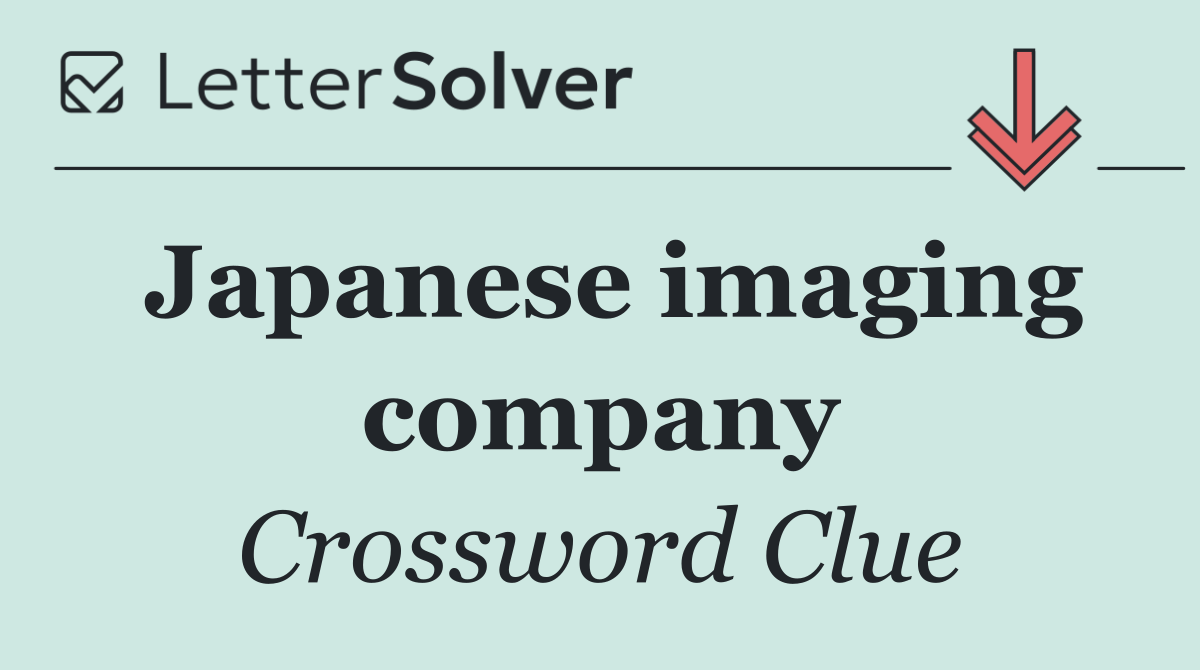 Japanese imaging company