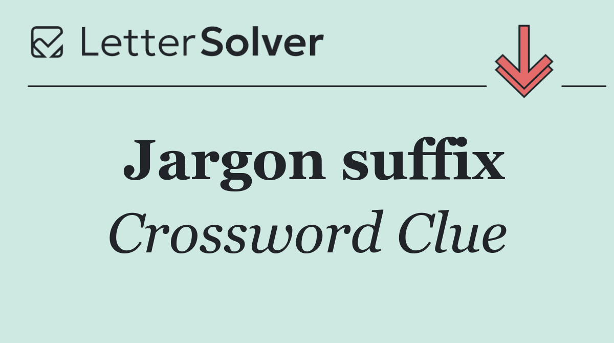 Jargon suffix