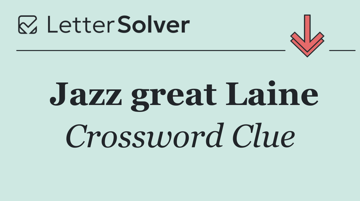 Jazz great Laine