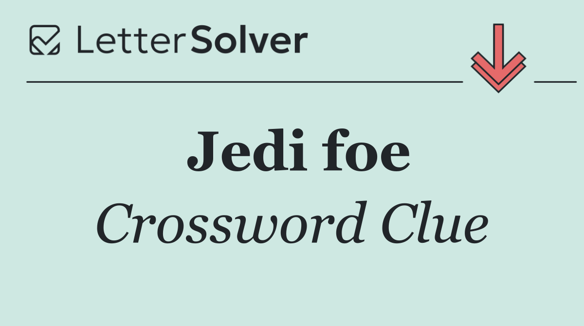 Jedi foe