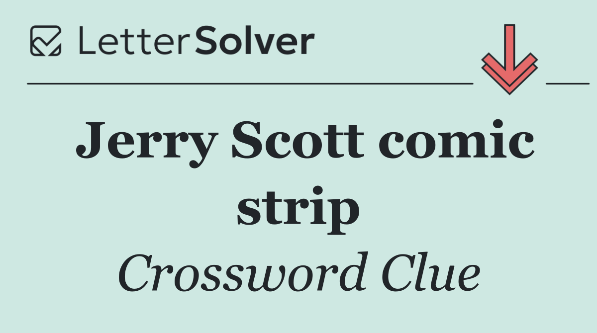 Jerry Scott comic strip