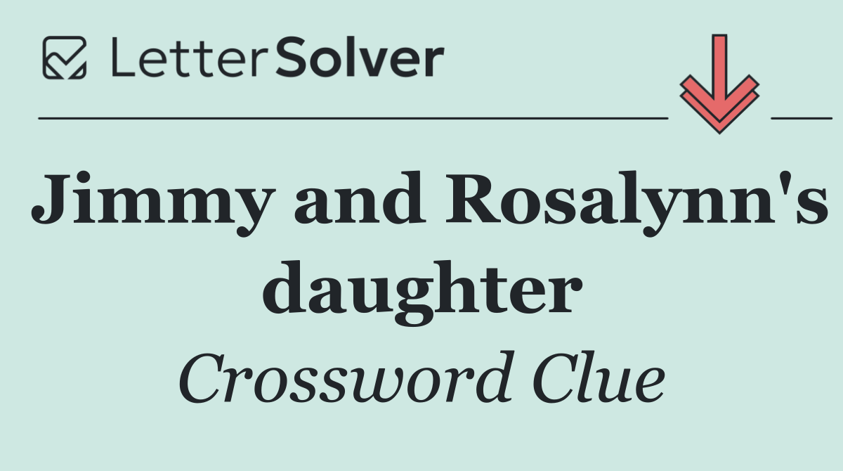 Jimmy and Rosalynn's daughter