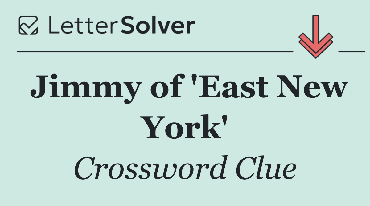 Jimmy of 'East New York'