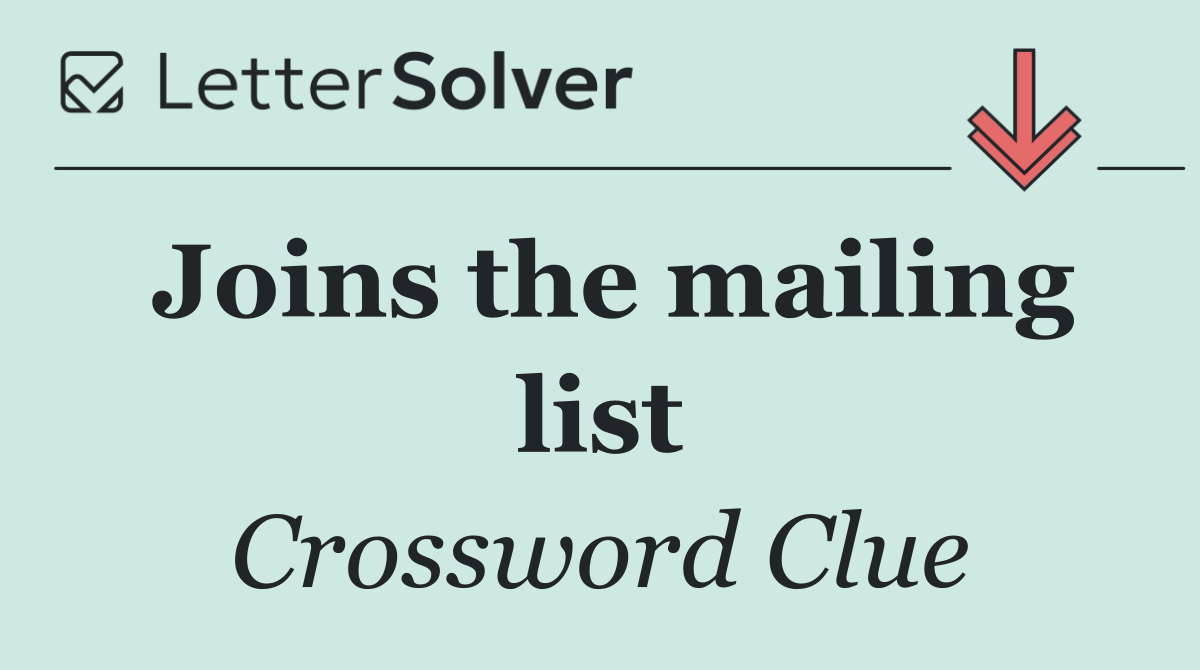 Joins the mailing list