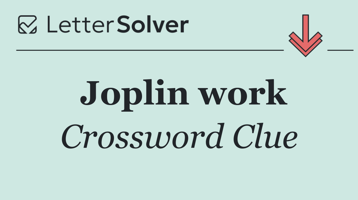 Joplin work
