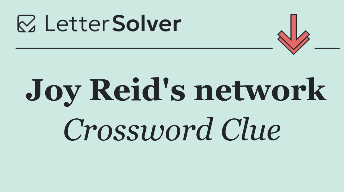 Joy Reid's network