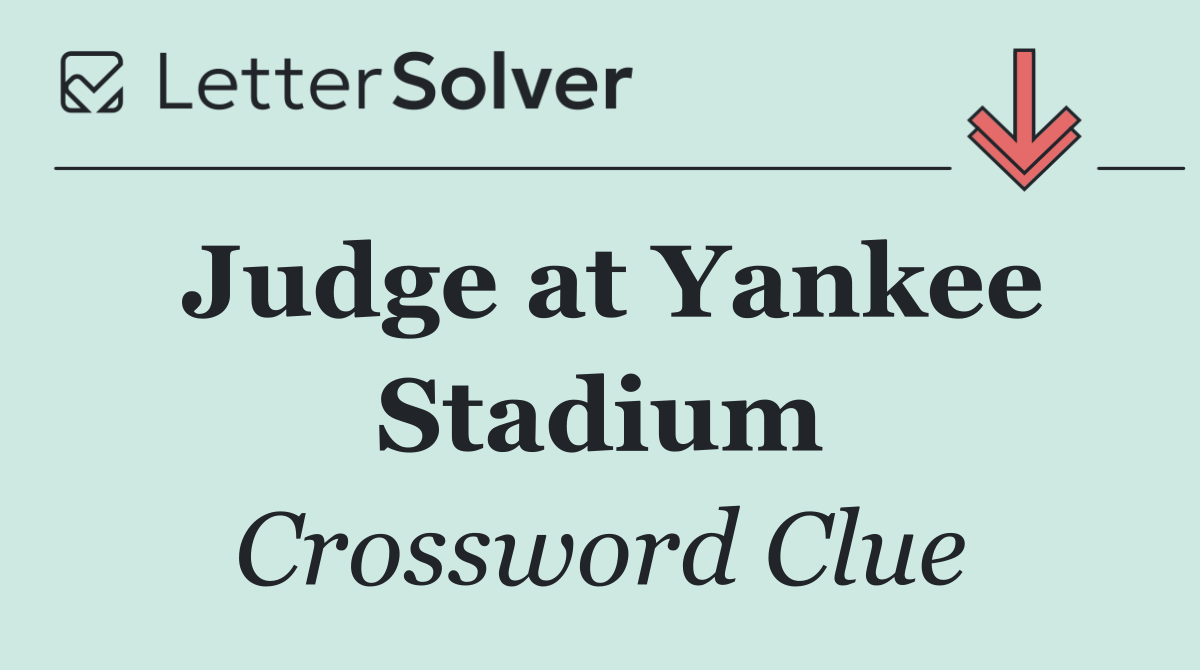 Judge at Yankee Stadium