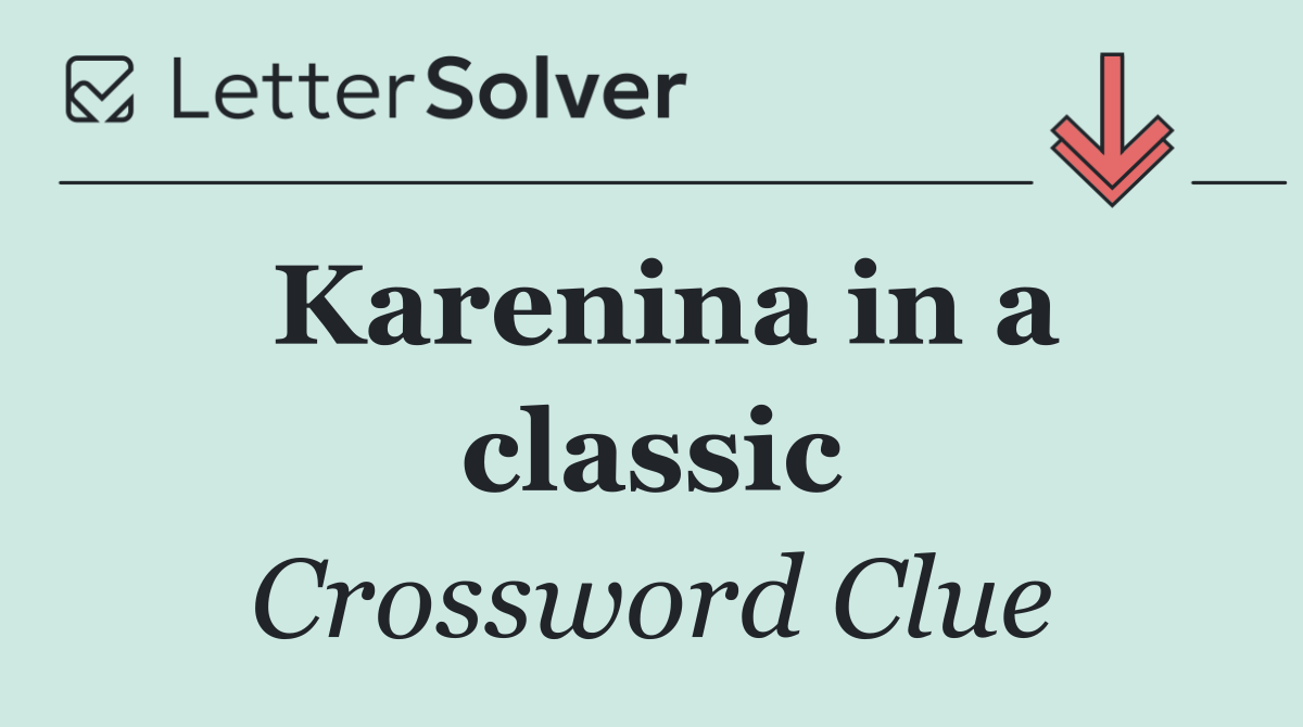 Karenina in a classic